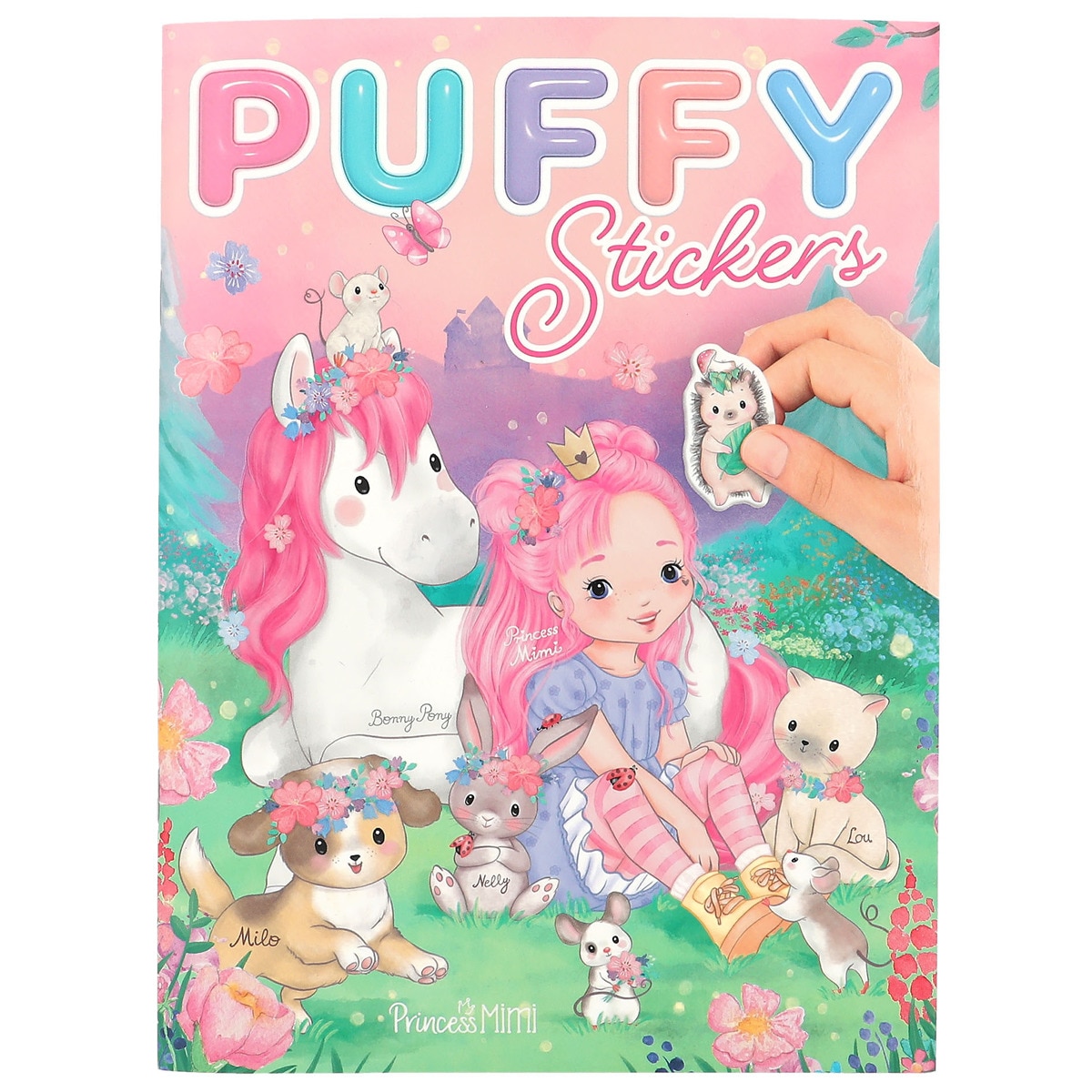 Libro con pegatinas en relieve Princess Mimi 2