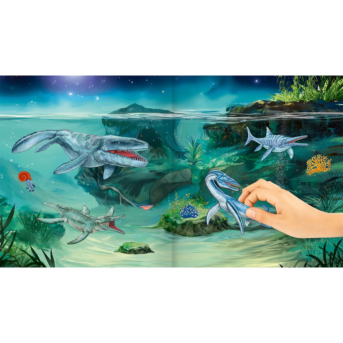 Libro pegatinas Galaxy Dino World 4