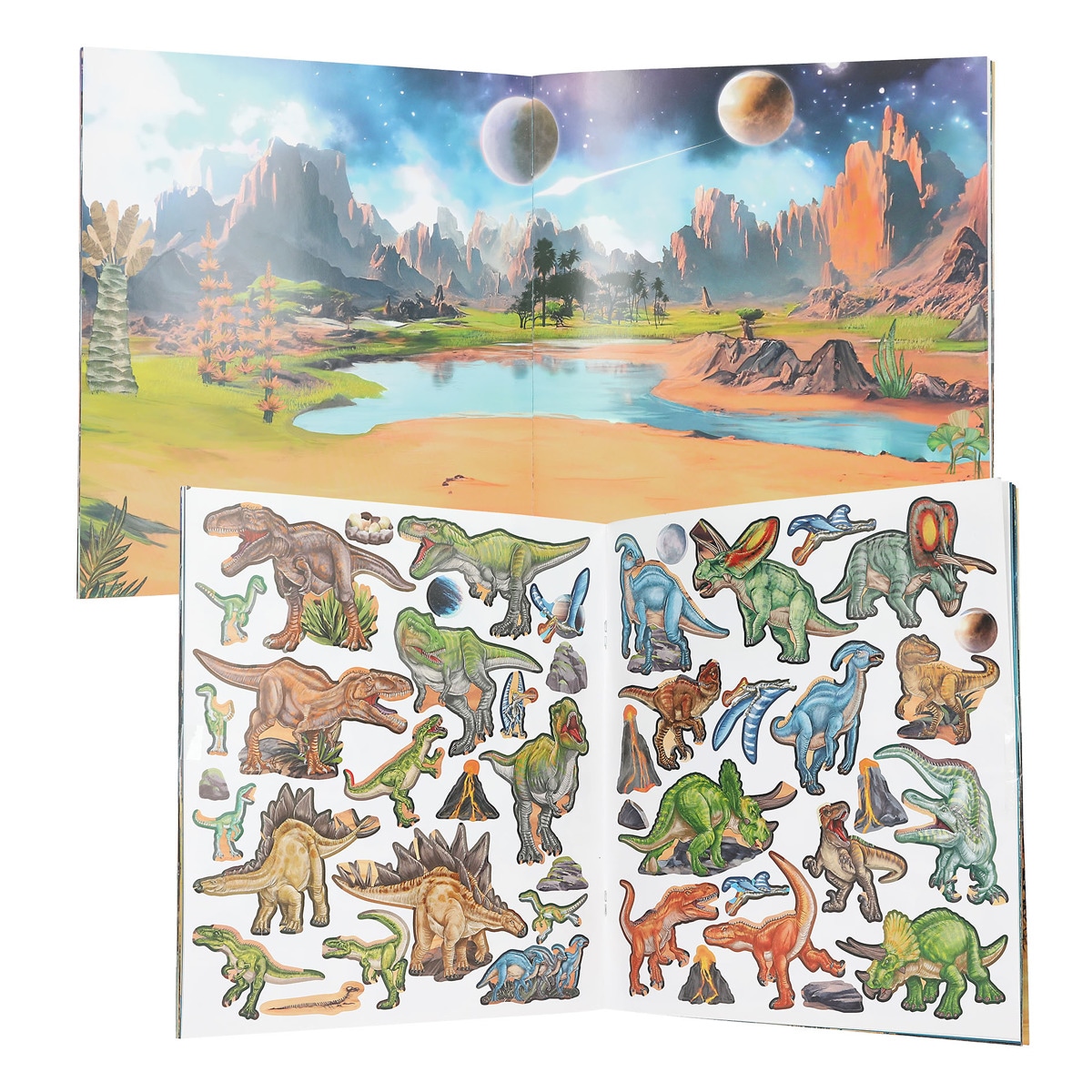 Libro pegatinas Galaxy Dino World 3