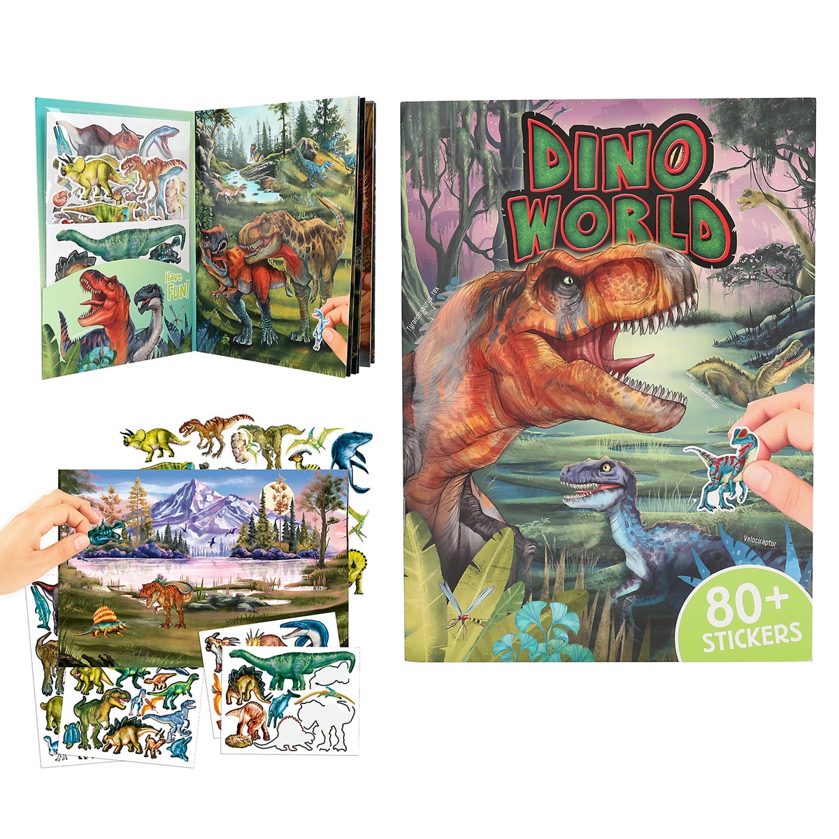 Imagem 0 de Livro de autocolantes em relevo Dino World