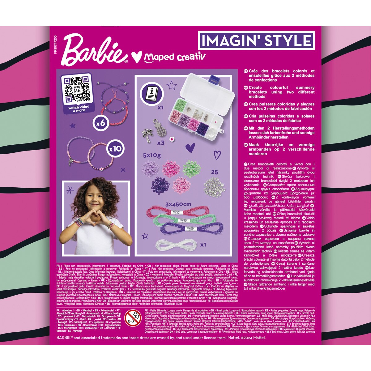 Imaginstyle bracelets Barbie Maped Rosa-3