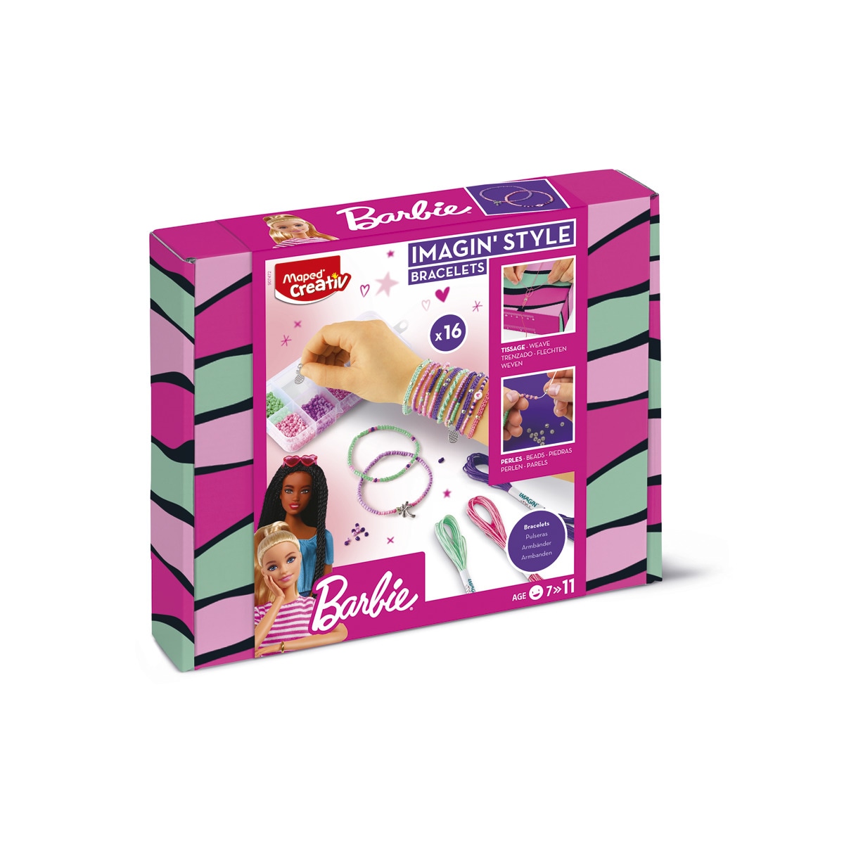 Imaginstyle bracelets Barbie Maped Rosa-2
