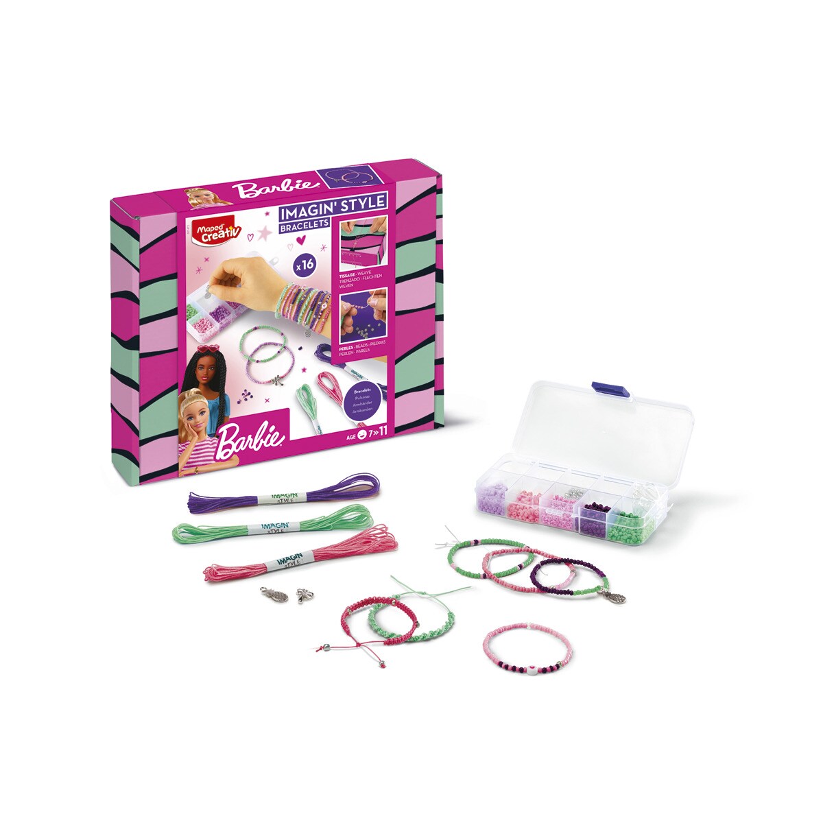 Imaginstyle bracelets Barbie Maped Rosa-1