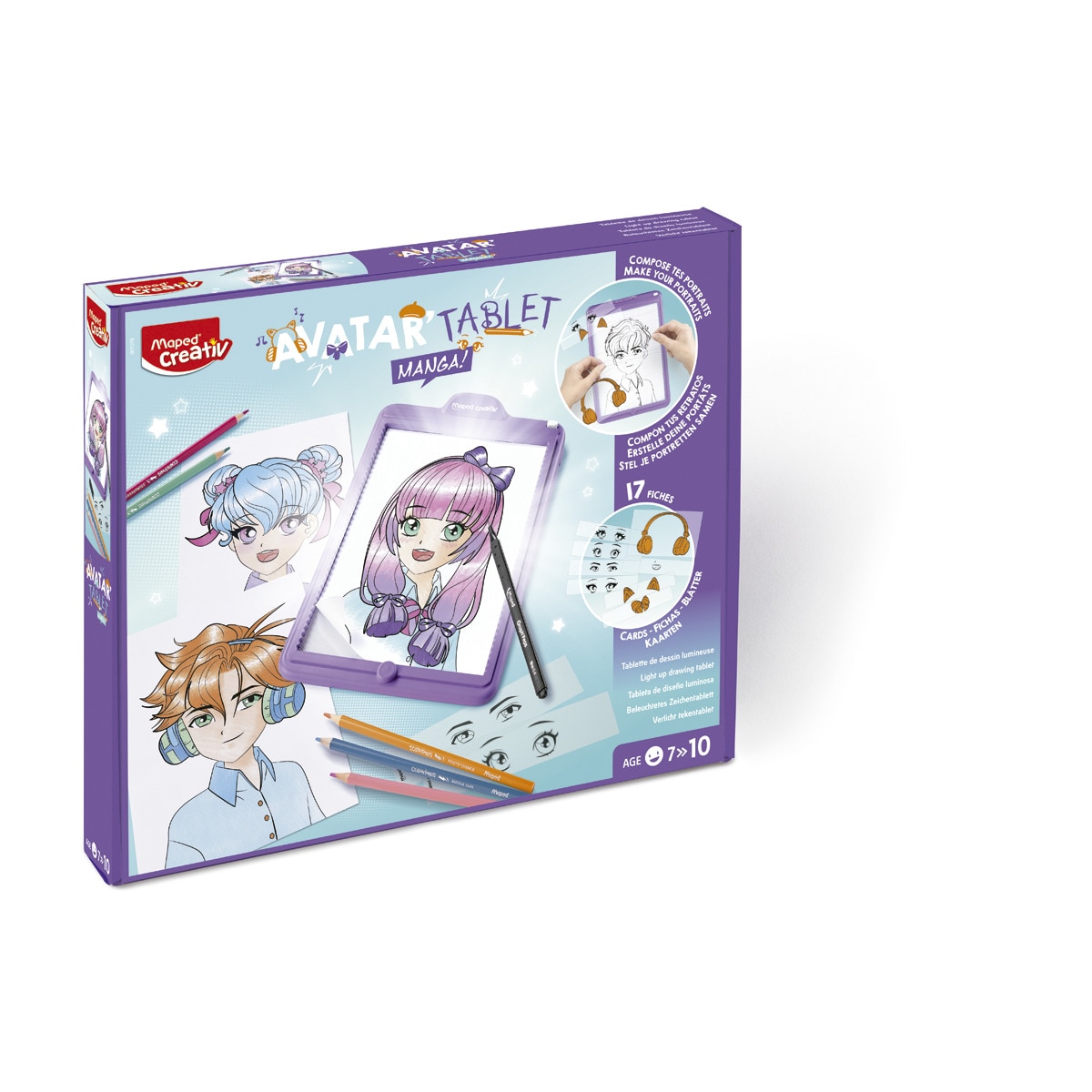Tableta para crear y dibujar retratos Manga Maped 3