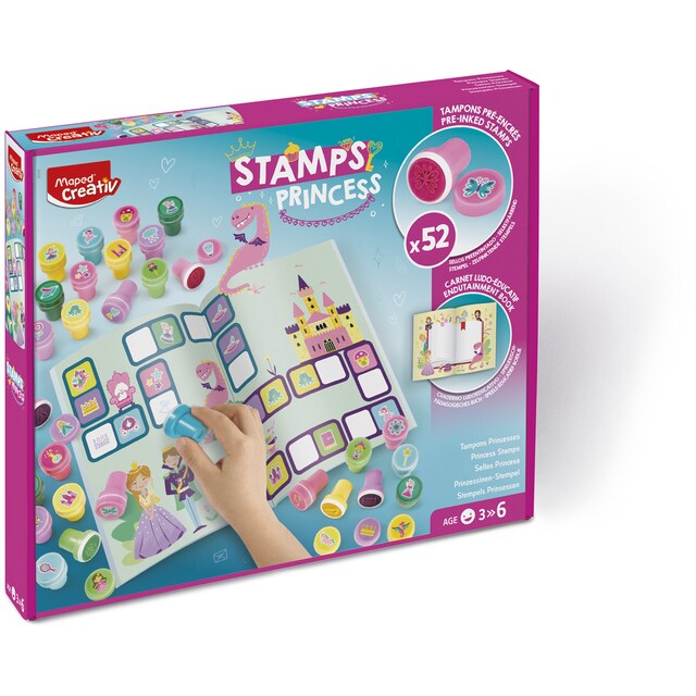 Imagen 0 de Set completo con 52 sellos llenos de colores y un libro de actividades Maped