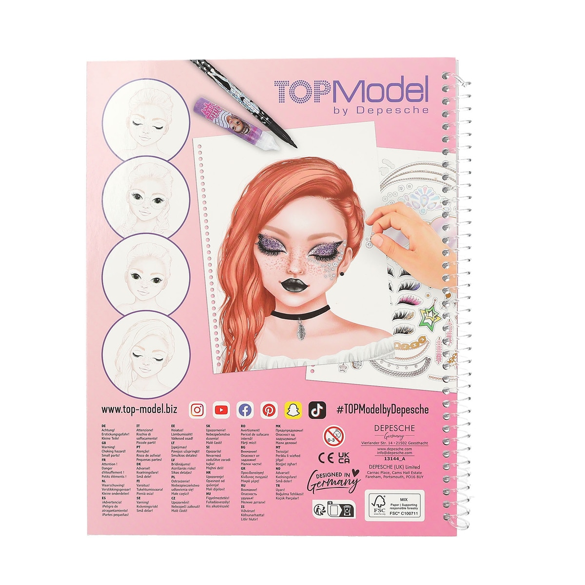 Libro colorear make-up TOPModel 5