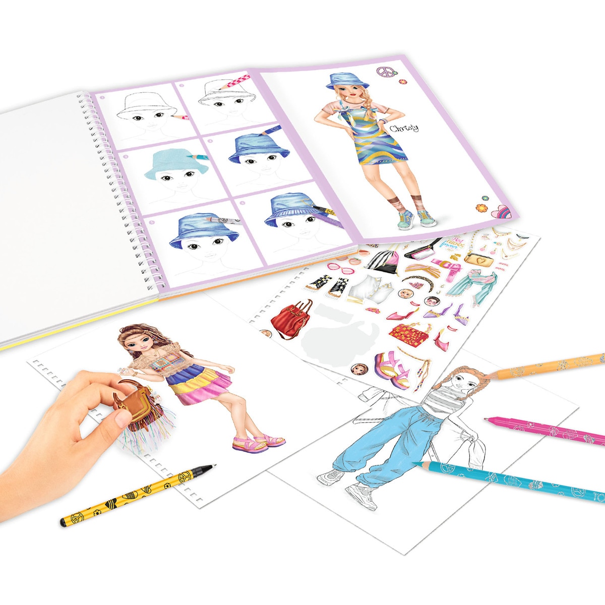 Livro de colorir com cores TOPModel 6