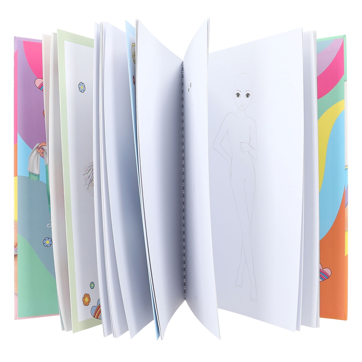 Livro de colorir com cores TOPModel 5