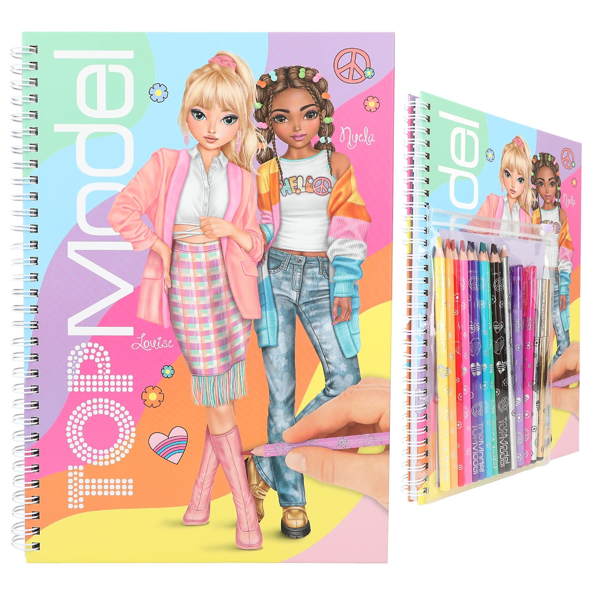 Livro de colorir com cores TOPModel 3