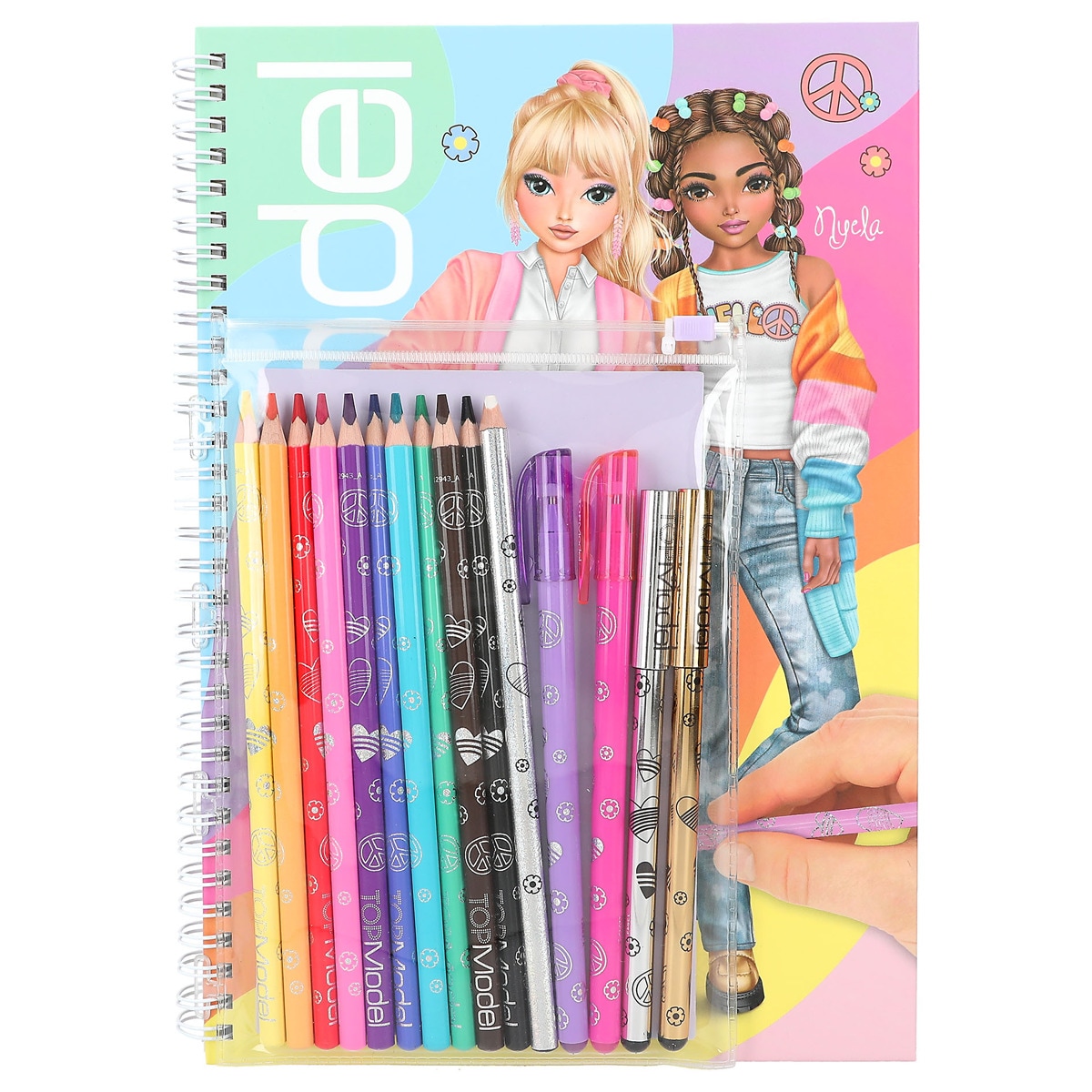 Livro de colorir com cores TOPModel 2