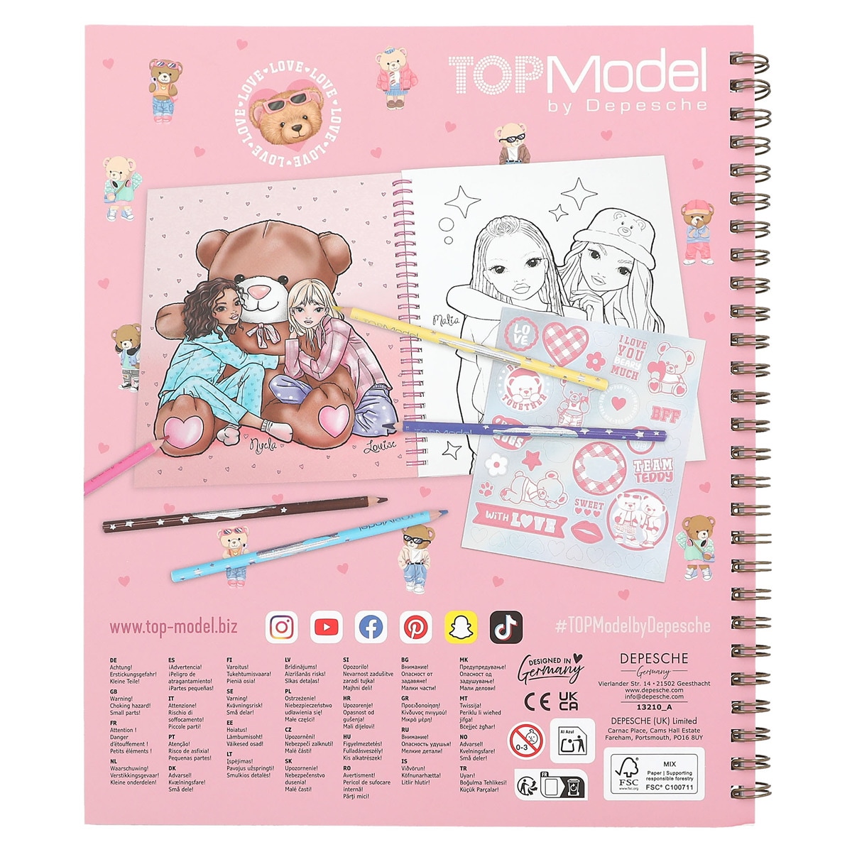 Libro de colorear TOPModel 5