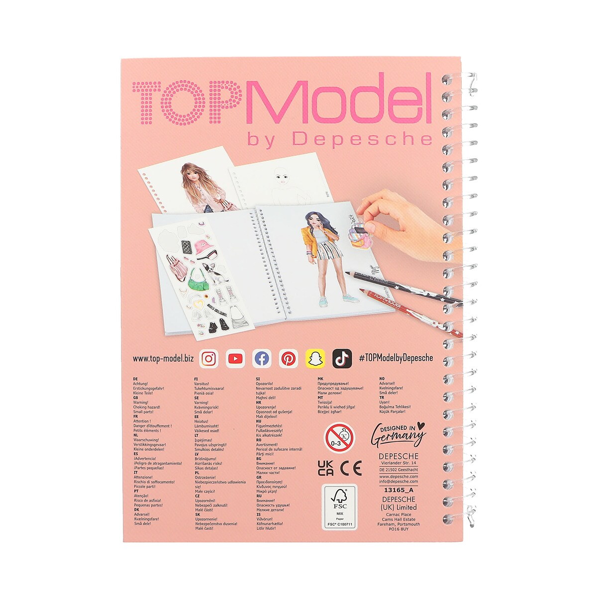 Cuaderno colorear TOPModel 5