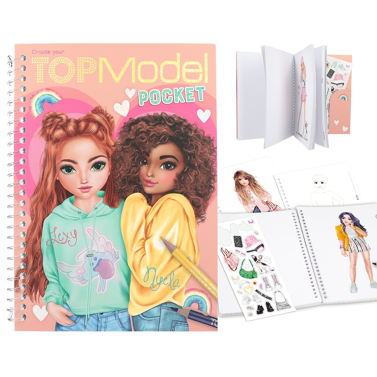 Cuaderno colorear TOPModel 1