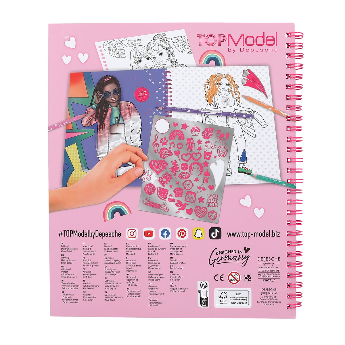 Libro con lentejuelas TOPModel 4