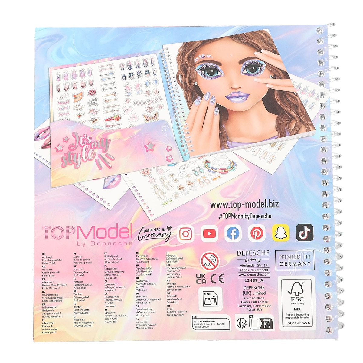 Libro dress me up maquillaje TOPModel 3