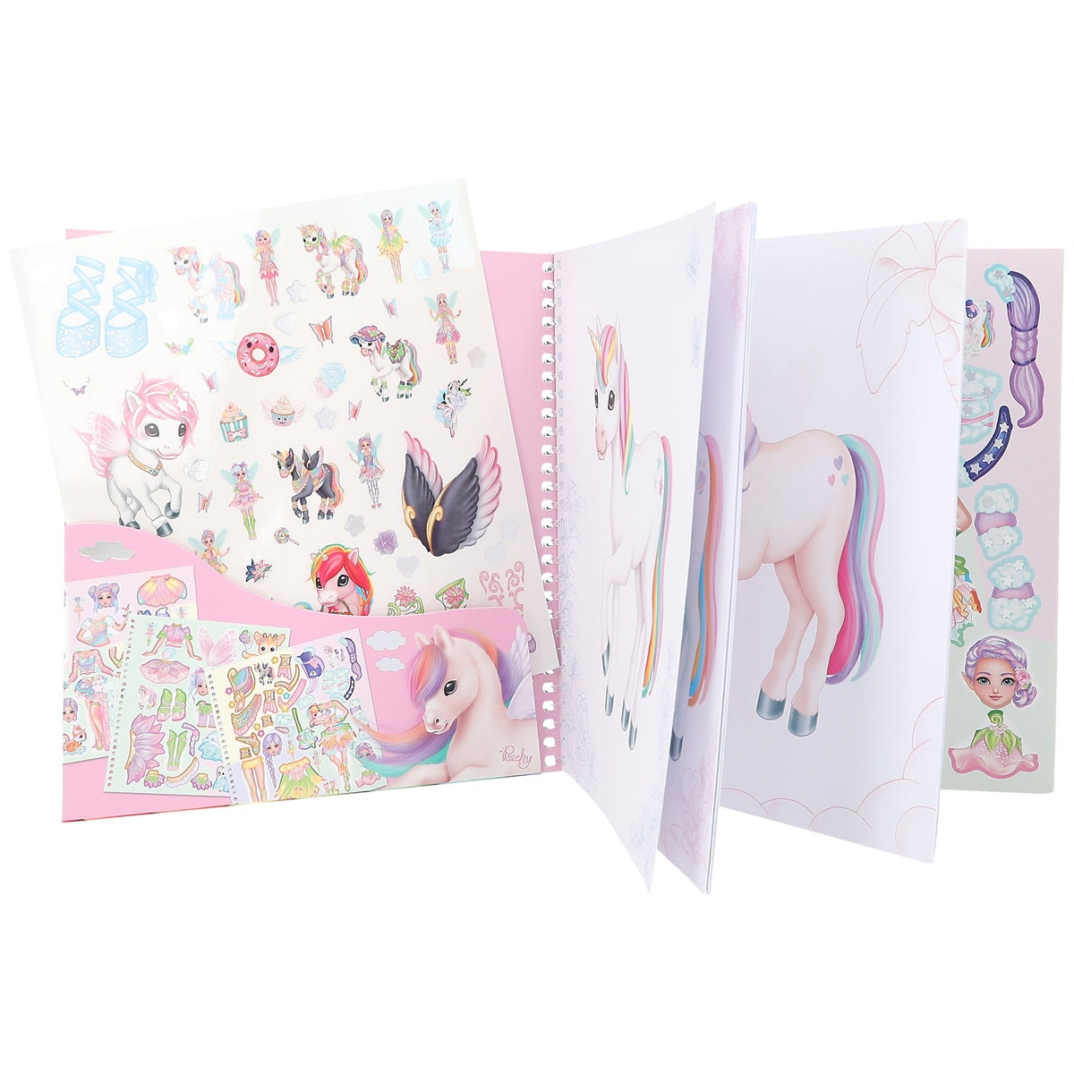 Livro dress me up unicórnio Ylvi 3