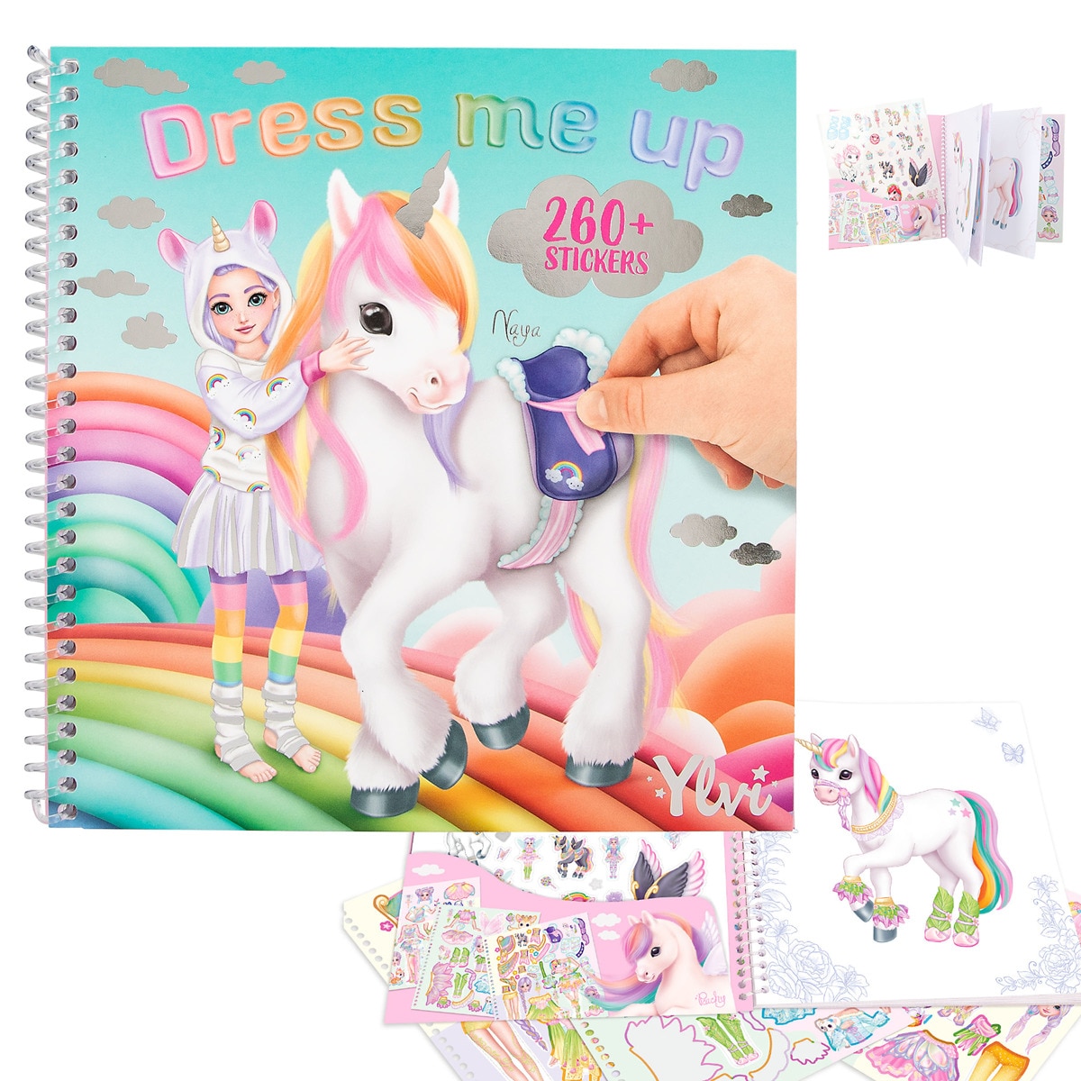Livro dress me up unicórnio Ylvi 1