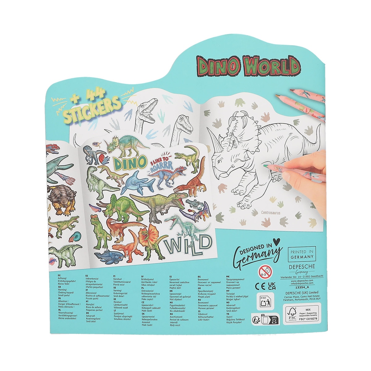 Libro de colorear dino Dino World 5