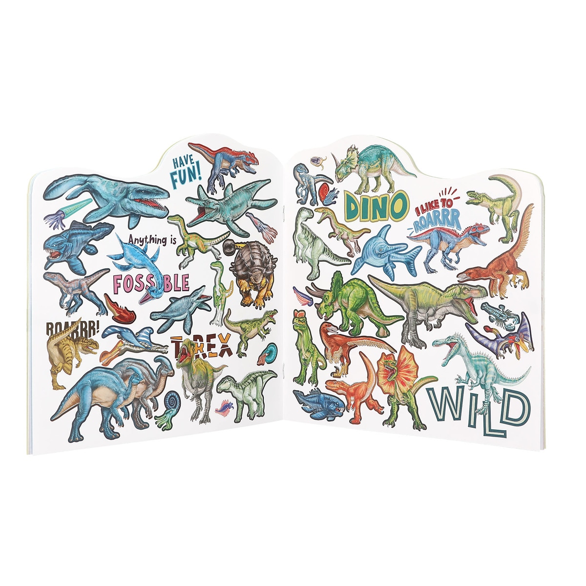 Libro de colorear dino Dino World 3