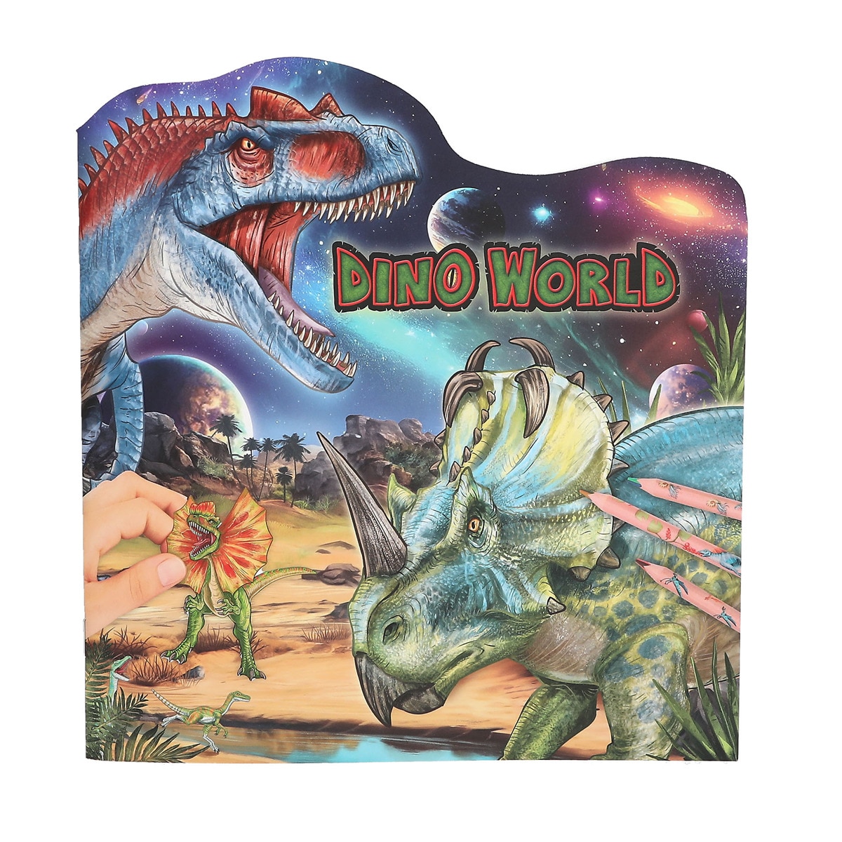 Libro de colorear dino Dino World 2
