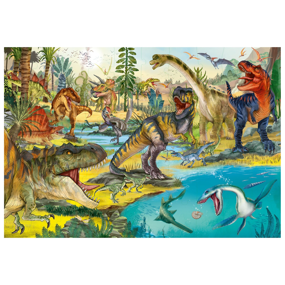 Puzzle 50 piezas Dino World 4