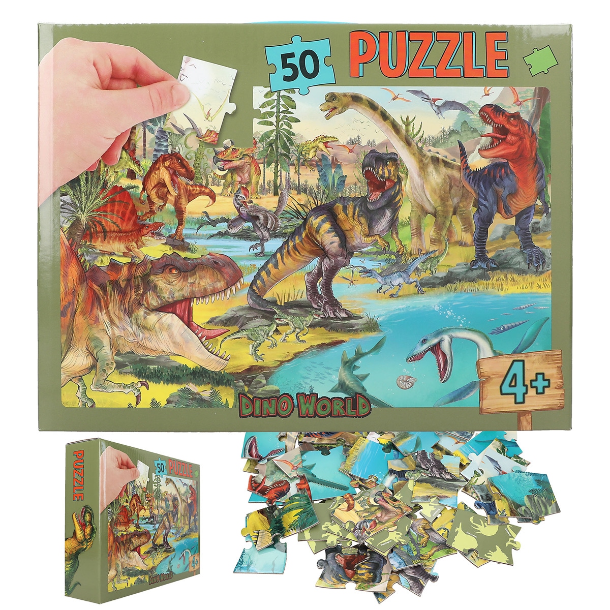 Imagem 0 de Puzzle 50 peças Dino World