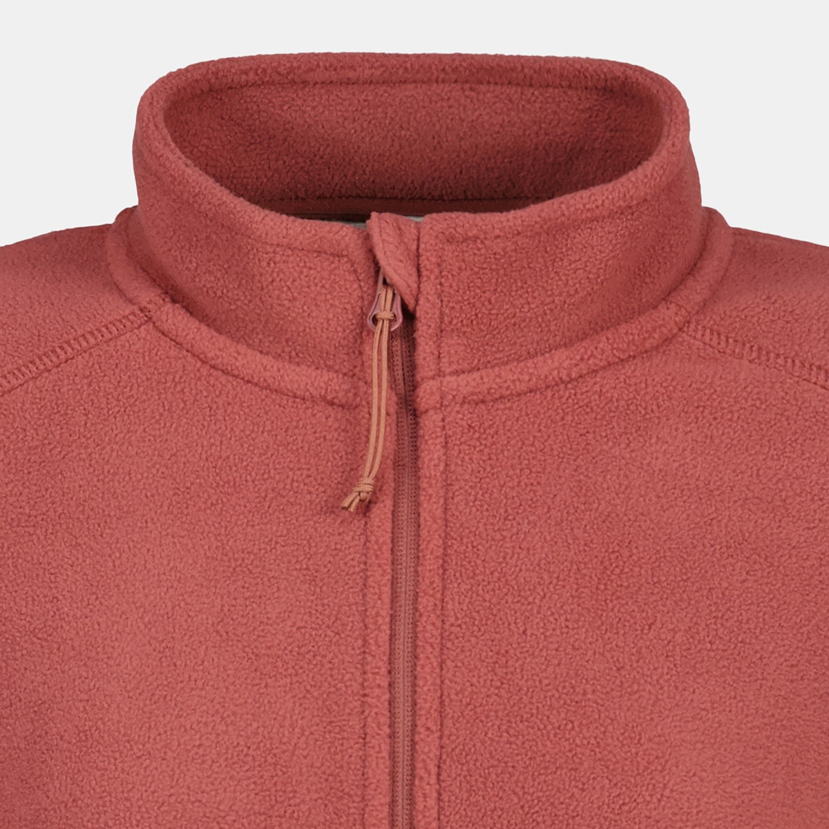 Forro polar cremallera entera de mujer Teja-5