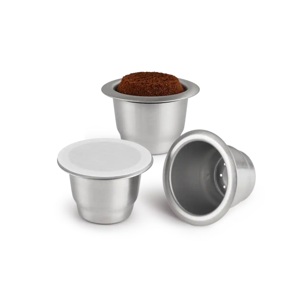 3 cápsulas reutilizables de acero inoxidable CAPS ME 1