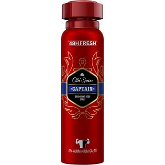 desodorante Captain 0% sales de aluminio spray 150 ml - Old Spice