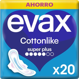 Cottonlike compresa con alas super plus bolsa 20 unidades - Evax