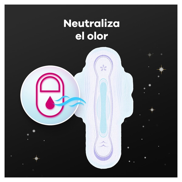 compresa ultrafina con alas noche 9h de protección bolsa 9 unidades