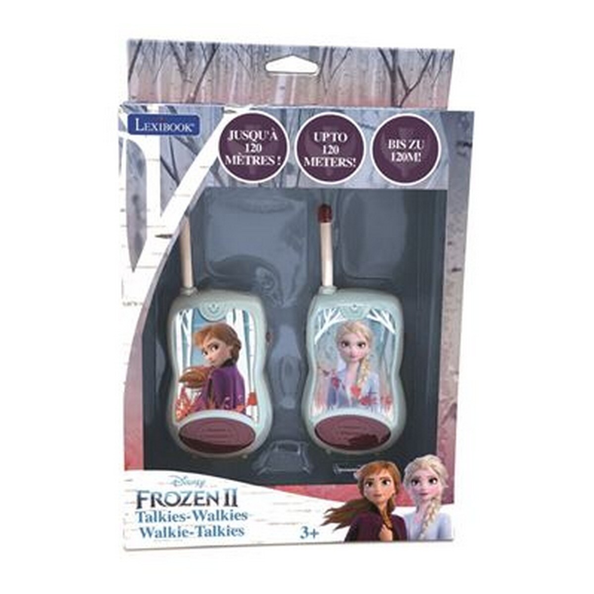Walkie Talkies Frozen, alcance 120 m Lexibook 1