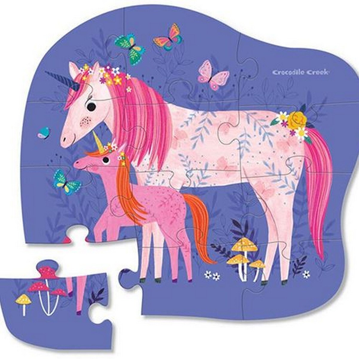 Mini Puzzle Unicorn Magic 12 Peças - Crocodile Creek , Sig Toys 2