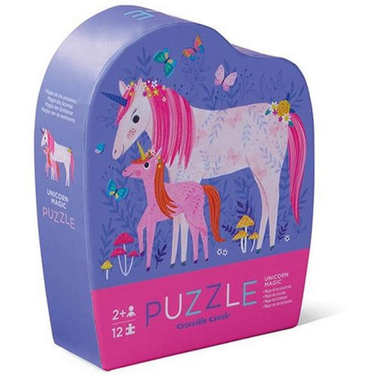 Mini Puzzle Unicorn Magic 12 Peças - Crocodile Creek , Sig Toys 1