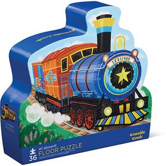 Imagem 0 de Puzzle de Chão All Aboard - 36 Peças - Crocodile Creek , Sig Toys