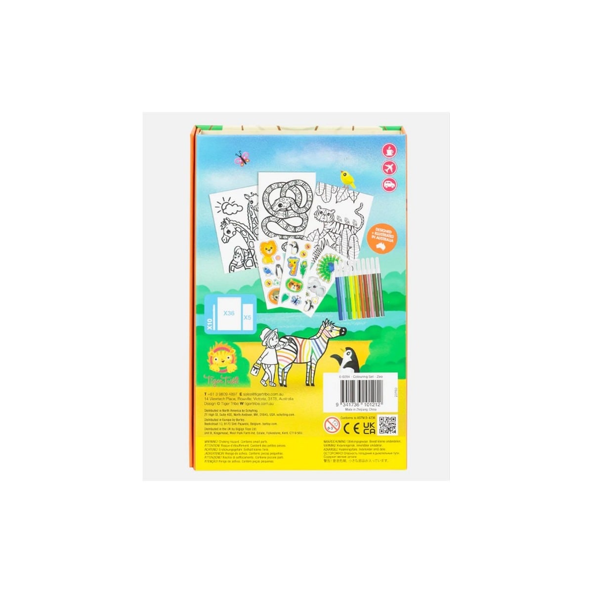 Caixa de colorir zoo tiger tribe 5