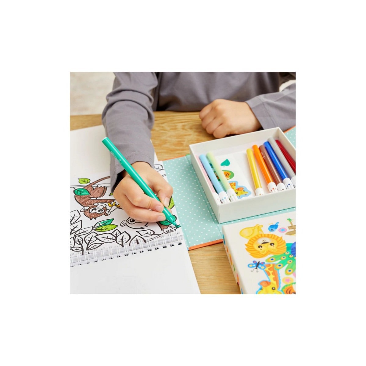 Caixa de colorir zoo tiger tribe 3