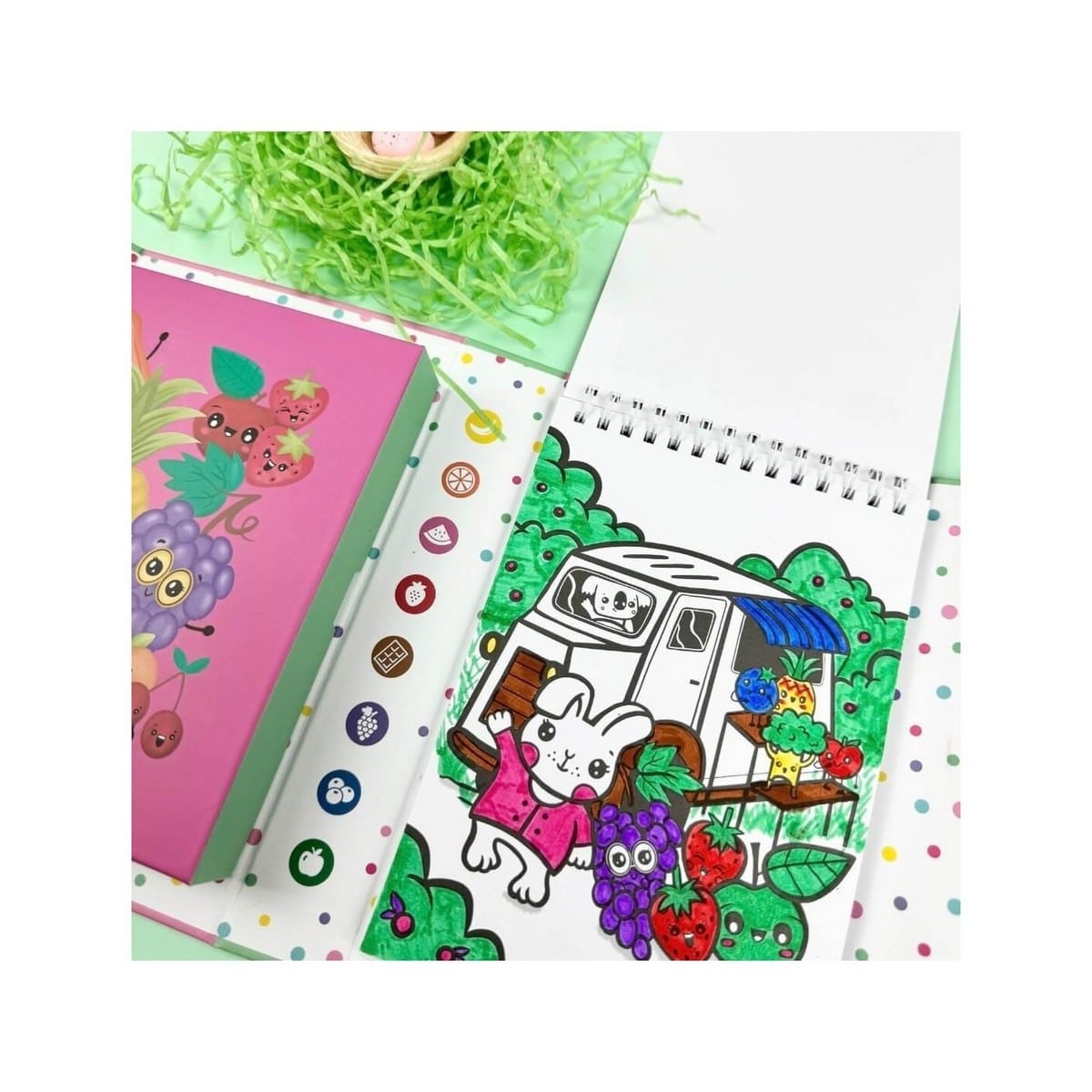 Conjunto para colorir com aroma a frutos 6