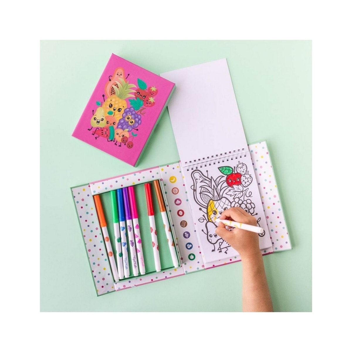 Conjunto para colorir com aroma a frutos 5