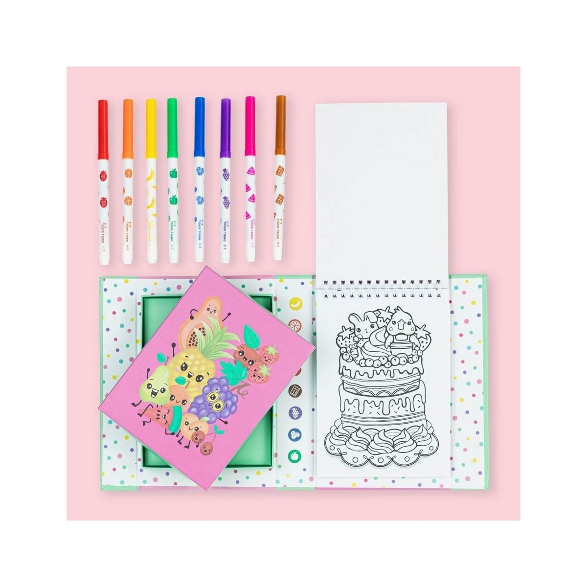 Conjunto para colorir com aroma a frutos 2