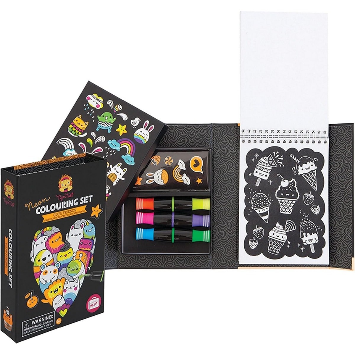 Conjunto para colorir Tiger Tribe Neon (Glow Friends) 4