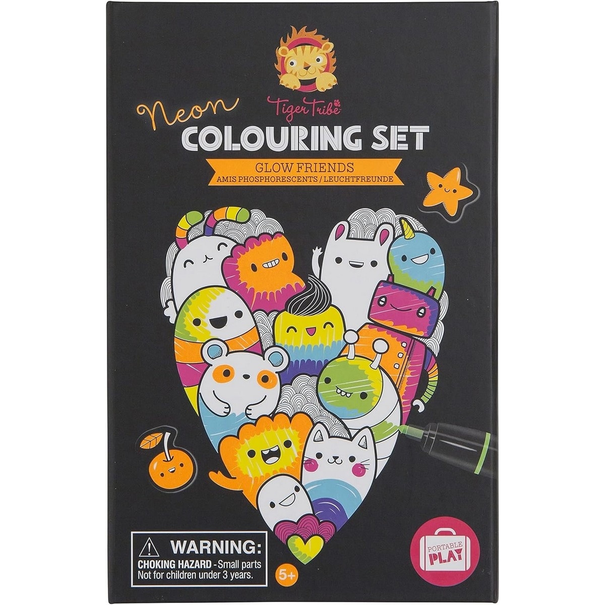 Conjunto para colorir Tiger Tribe Neon (Glow Friends) 1