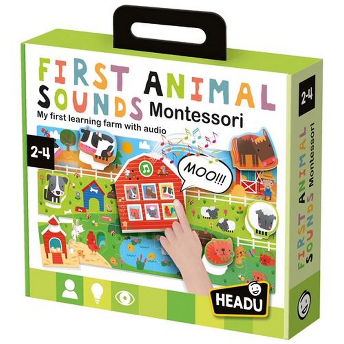 Imagem 0 de Montessori - Jogo First Animal Sounds - Headu