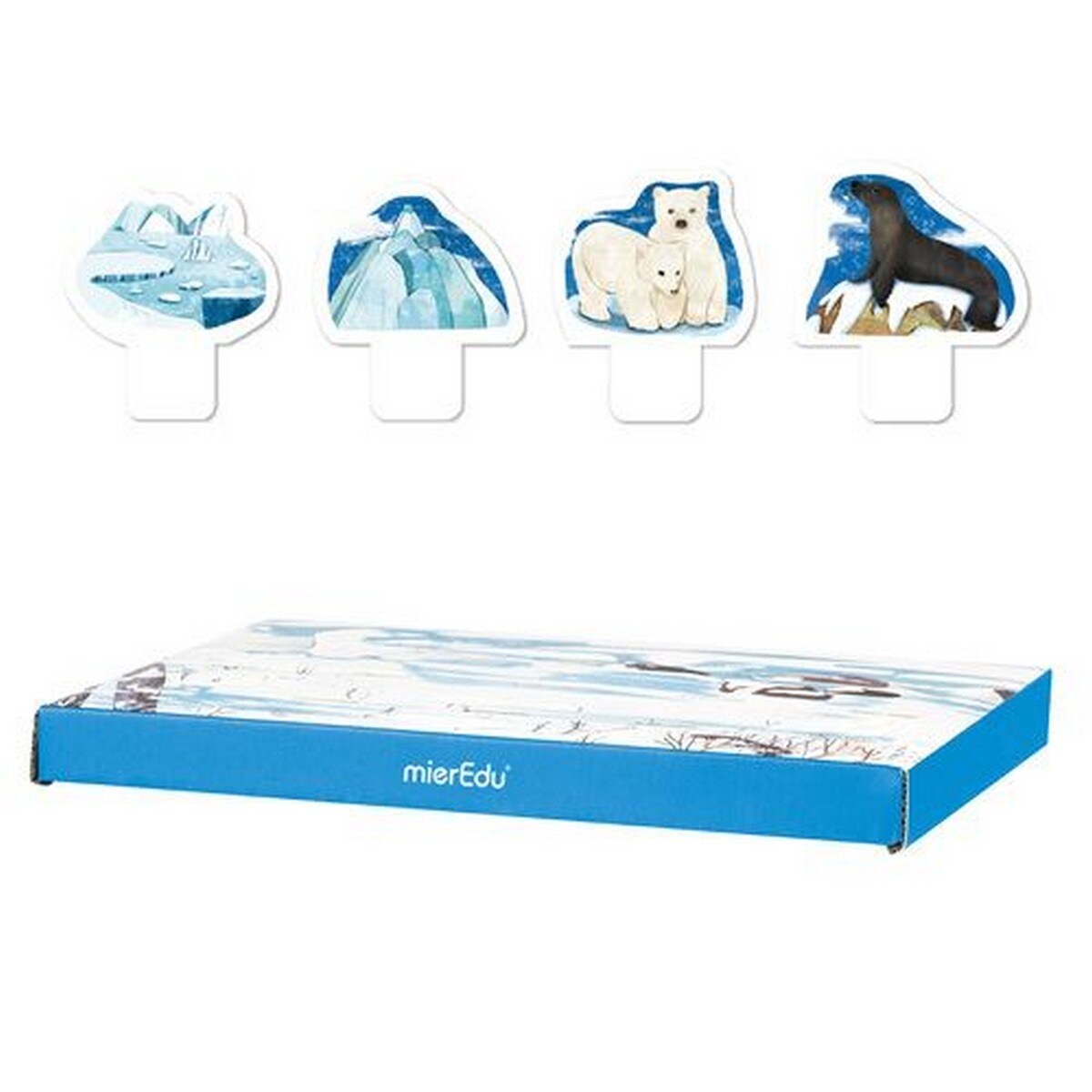 Puzzle Eco 3D MierEdu Urso Polar 130 Peças 9
