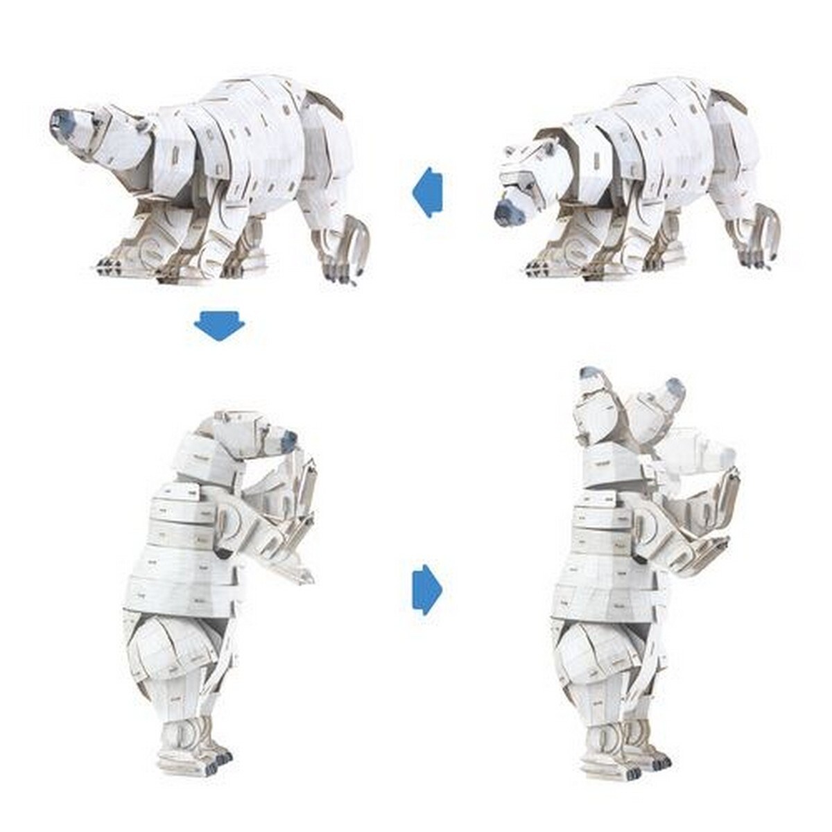 Puzzle Eco 3D MierEdu Urso Polar 130 Peças 7