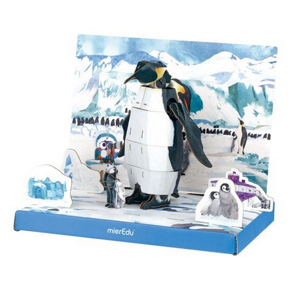 Puzzle Eco 3D MierEdu Pinguim 98 Peças 4