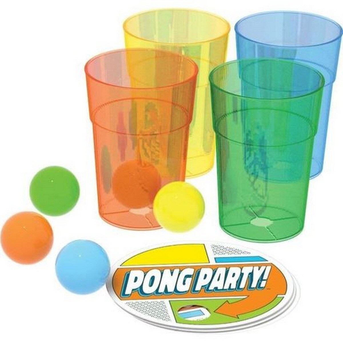 Party Game - Pong Party - Ping Pong Balls That Bounce - For 2