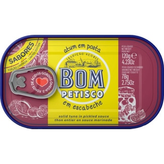 Atum Escabeche lata 120 g - Bom Petisco