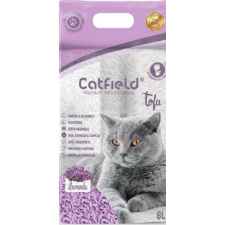Areia de Gato Tofu de Lavanda embalagem 6 L - Catfield