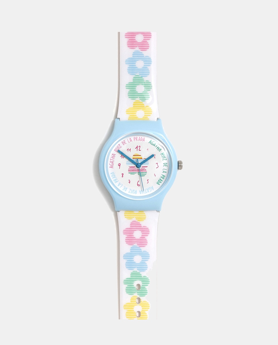 Reloj FLIP AGR371 con Flores multicolor Multicolor-2